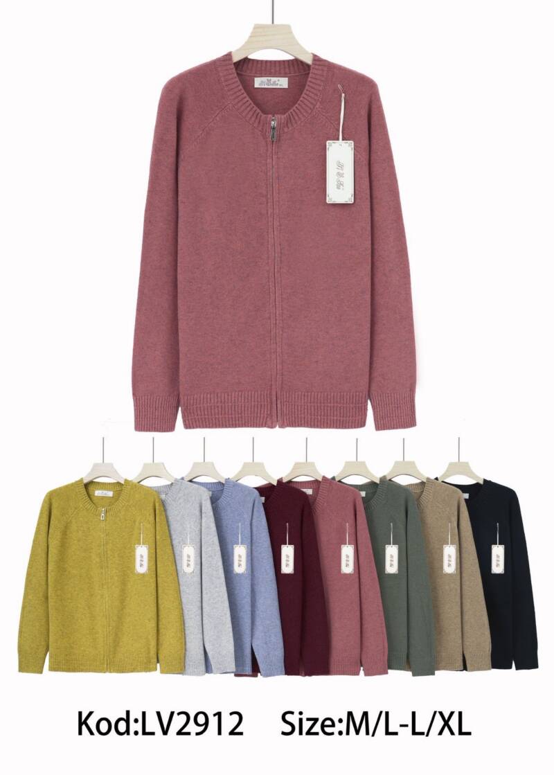 Swetry damskie Roz M/L-L/XL. Mix kolor. Paczka 8 szt